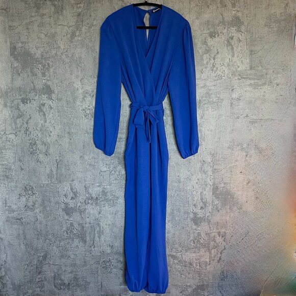 V-Neck Jumpsuit - Picture 1 of 8